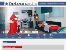 Tablet Screenshot of deleonardisarredi.com